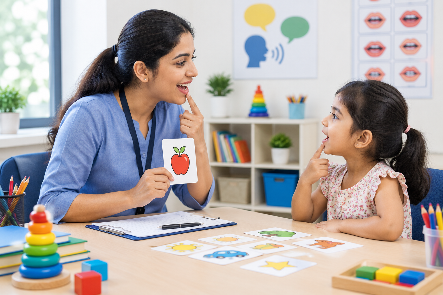 Indian therapist consulting a patient