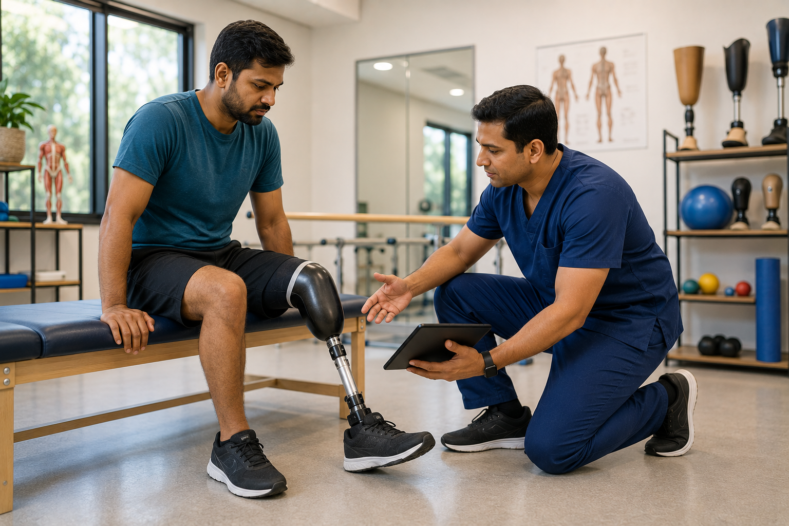 Prosthetic fitting and rehabilitation in India
