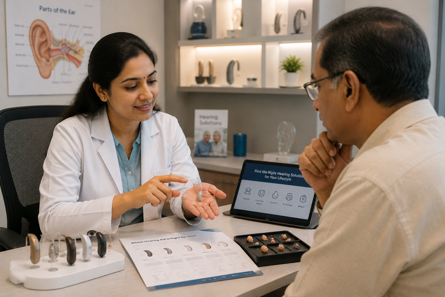 Personalised hearing aid device selection