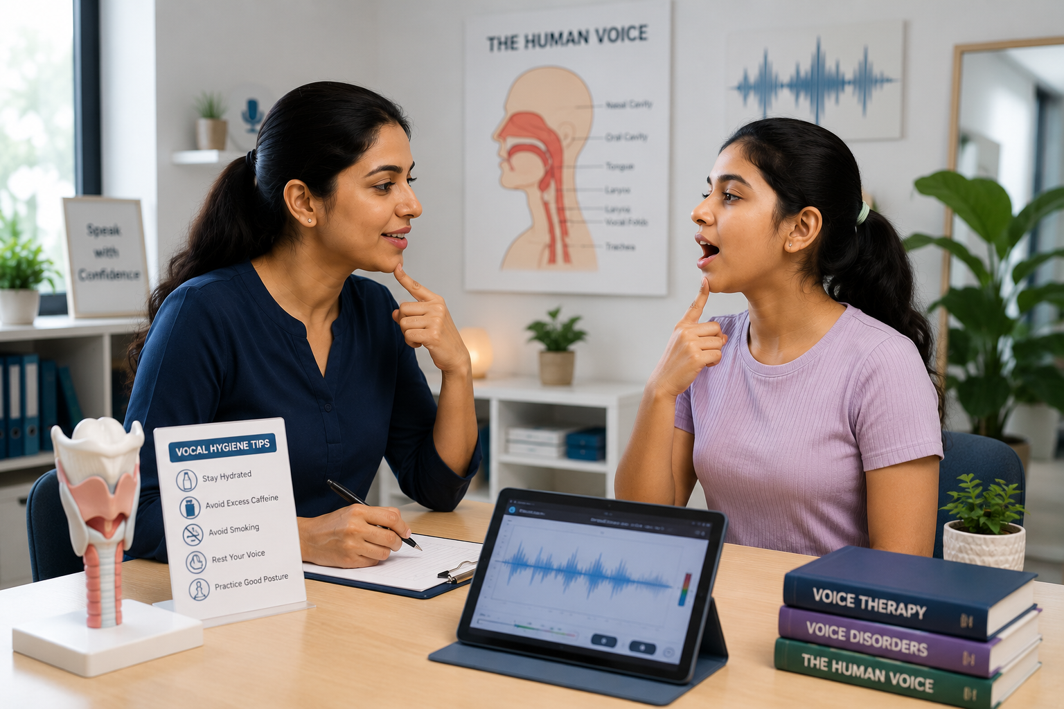 Indian female communication specialist